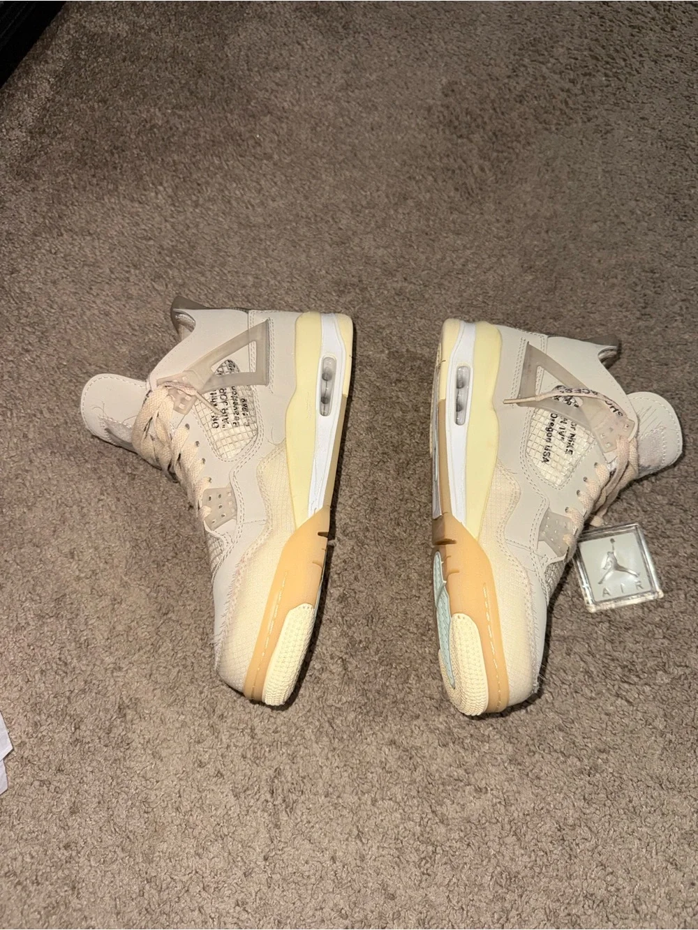 Jordan Men's Sneakers in Cream and Tan
